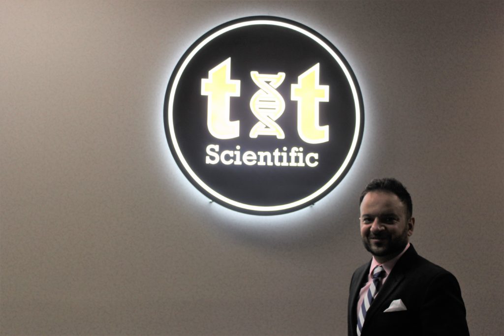 T & T Scientific showsoff new, expanded digs in former Regal building