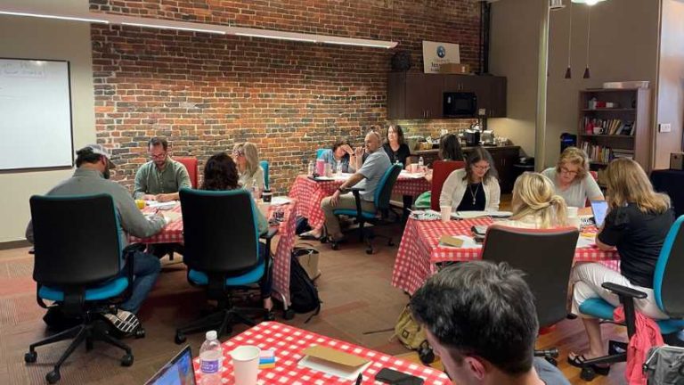 Chris McAdoo actively engaged participants at KEC’s latest “Brandcamp”