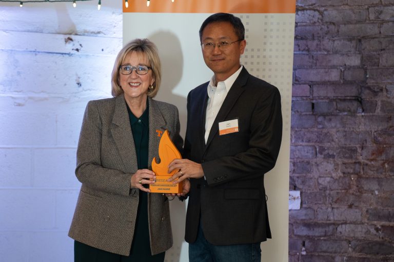 Jian Huang is in the spotlight in the latest UT Research Foundation newsletter
