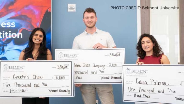 Belmont awards $8,250 to three students during latest “Business Plan Competition”
