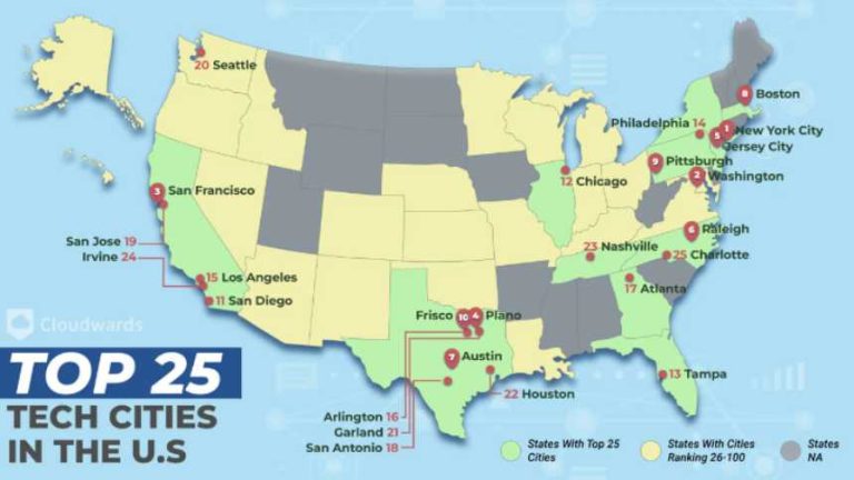 Tennessee places two metros on list of top tech cities
