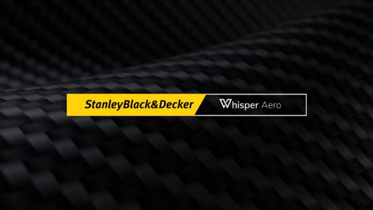 Whisper Aero announces latest partnership with Stanley Black & Decker