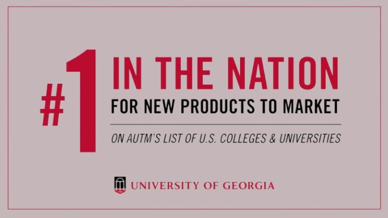 UGA tops the latest listing of products commercialized
