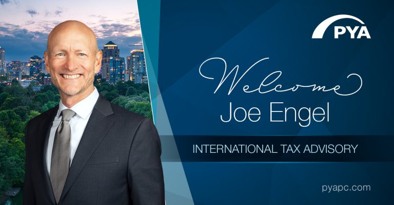 PYA announces new international tax service line, led by Joe Engel