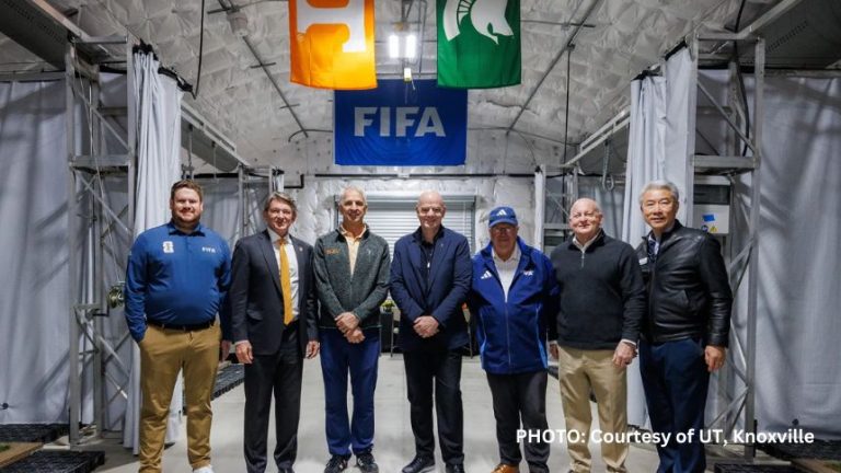 FIFA President praises work of UT, Knoxville turf researchers