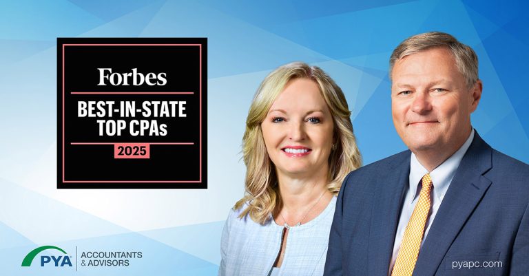 PYA’s Marty Brown and Carol Carden make Forbes list of Best-In-State CPAs