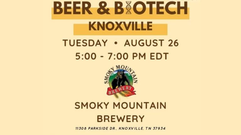 Next Life Science TN Beer & Biotech event is next Tuesday in Knoxville