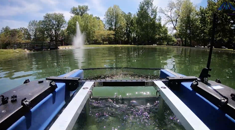 Caddis Tech’s aquatic drones solve algae problems in waterways without toxic chemicals