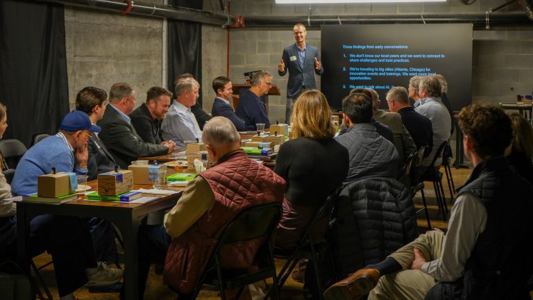 Two dozen gather at 121 Tech Hub to discuss corporate innovation