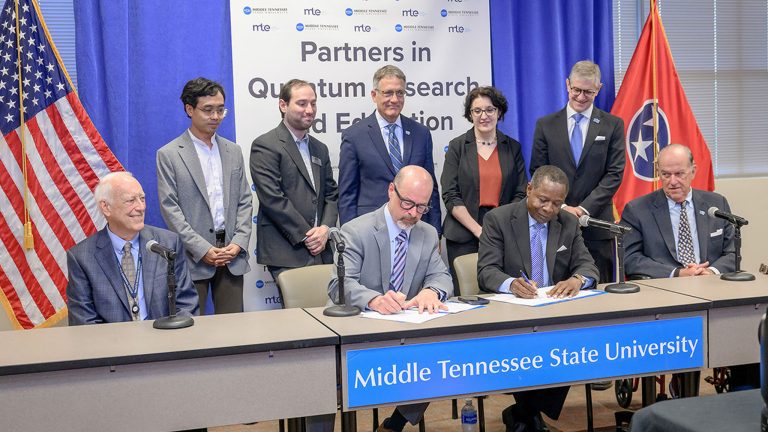 MTSU, Middle Tennessee Electric formalize quantum testbed partnership