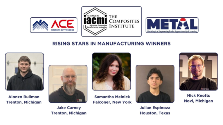 Recognizing emerging manufacturing talent | Meet IACMI’s Inaugural Rising Star Award winners