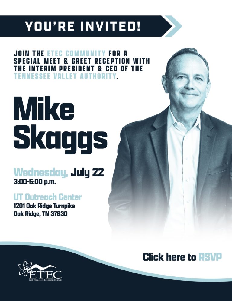 ETEC Meet & Greet Reception – Mike Skaggs, Interim President & CEO, TVA